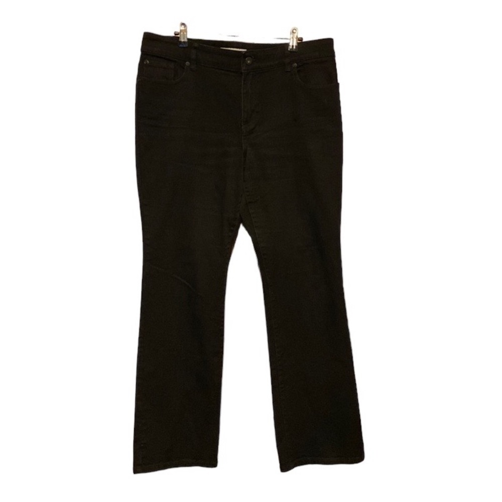 Chicos Platinum black bootcut jeans size 2 or 12